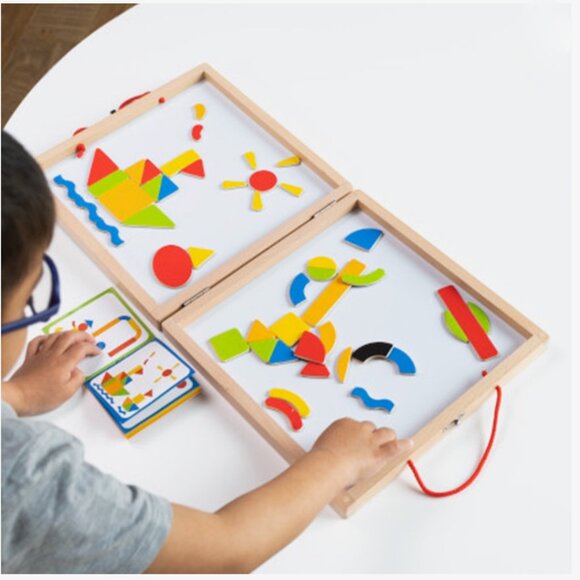 NWOT Fat Brain Toys Magnetic Creation Station (Tangram Toy) - Picture 3 of 16